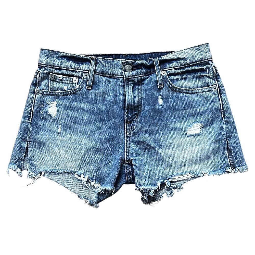 Gap Authentic Best Girlfriend Distressed Denim Jean Shorts 25X3